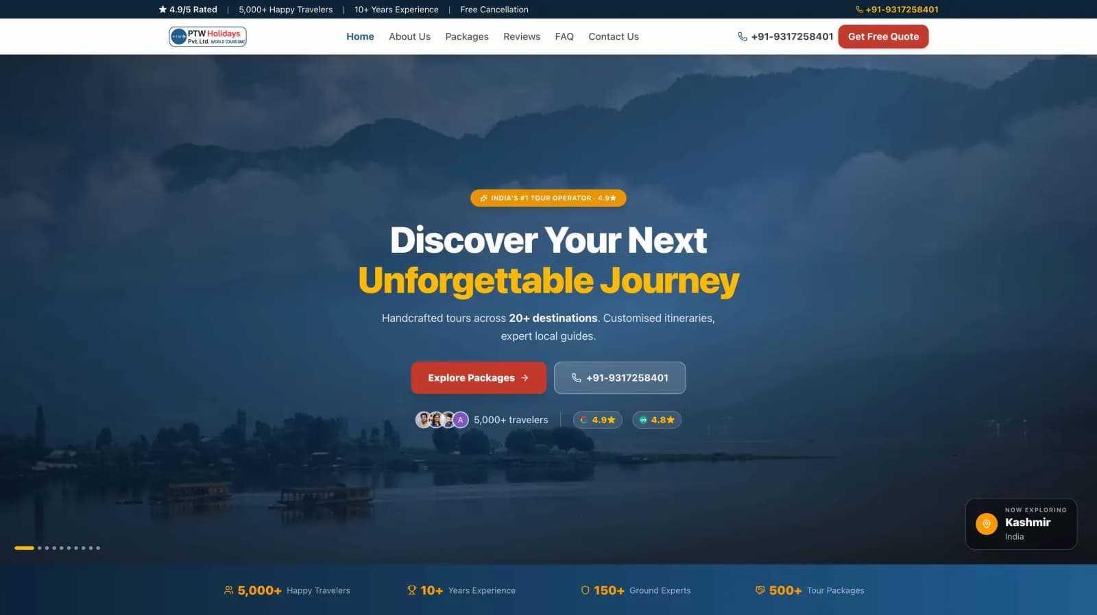 PTW Holidays — Travel